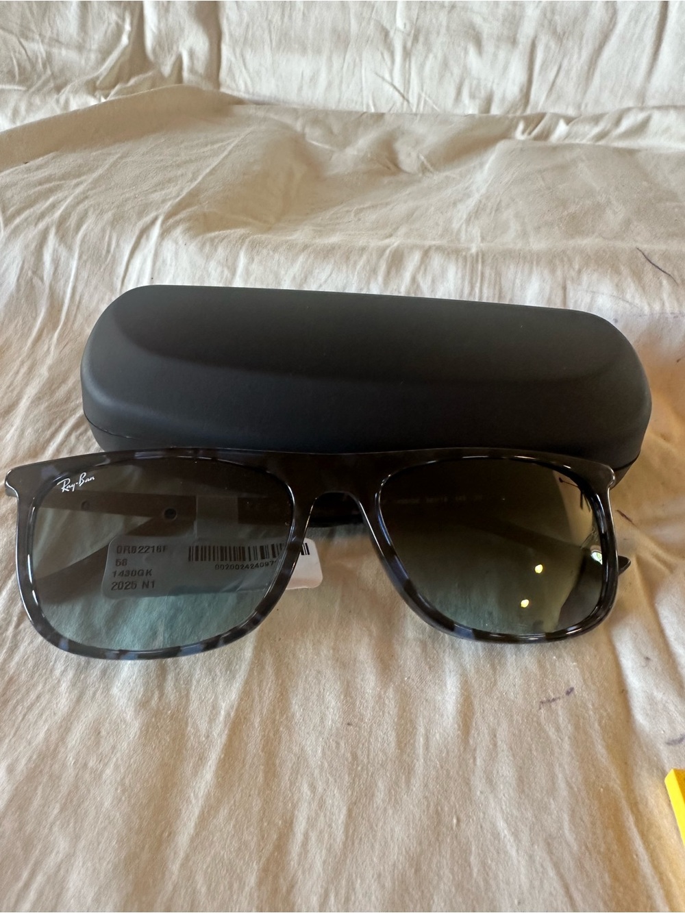 Ray-Ban RB2216 Havana Blue Turtle Sunglasses 58-18